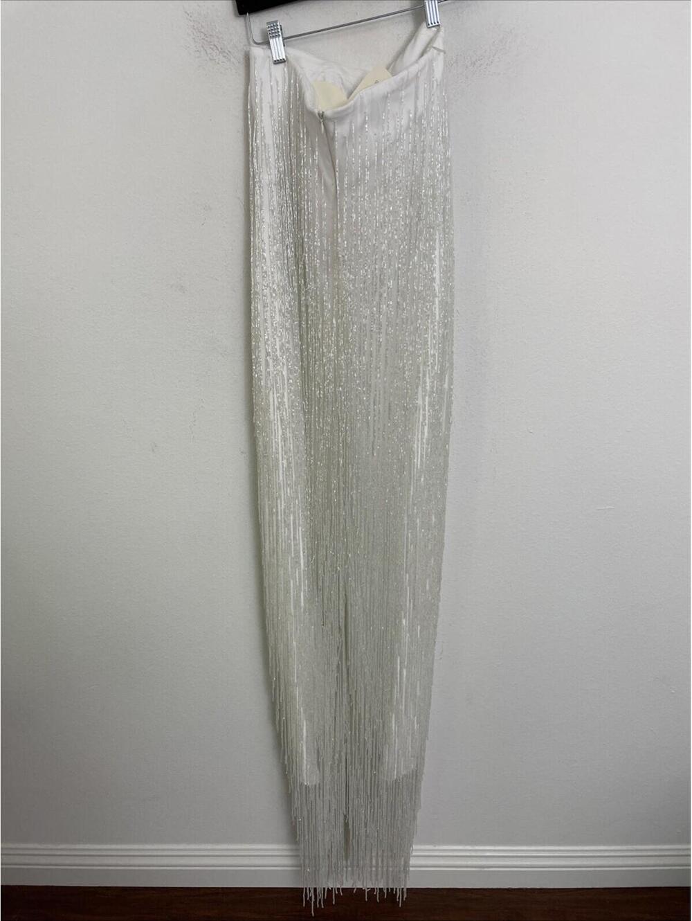 Baobab Collection Magia White Strapless Fringe Maxi Dress - Picture 4 of 14